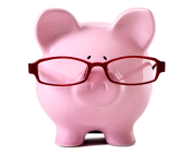 Piggy with glasses → Green Country Federal Credit Union Tracking your Spending with Daily Money Managers