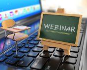 Webinar concept Desk and chalkboard on the laptop keyboard → Green Country Federal Credit Union Financial Education Free for Everyone