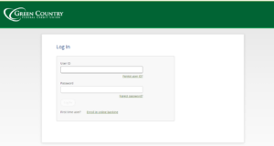 login screen → Green Country Federal Credit Union Green Country FCU Online Banking Login